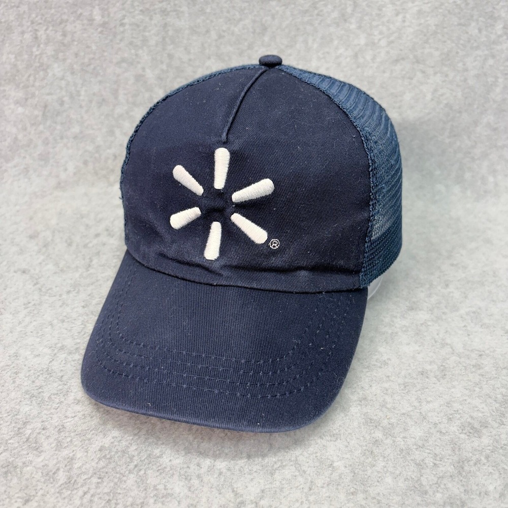 Walmart Promo Spark Logo Snapback OSFM Navy Blue Mesh Trucker Hat